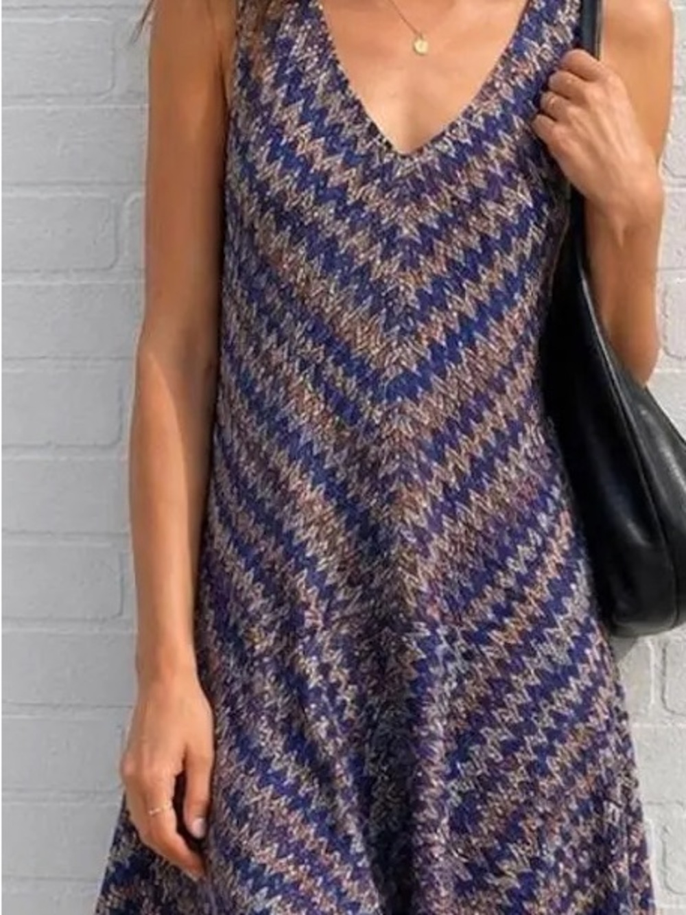 Maeve by Anthropologie knit chevron dress